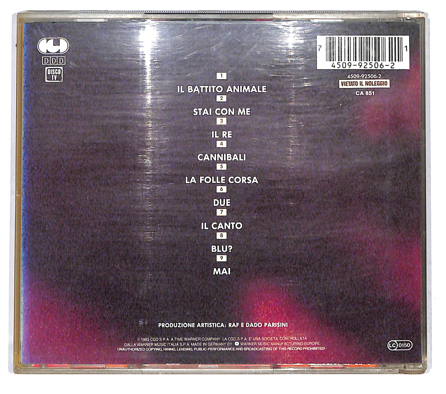EBOND RAF - Cannibali CD CD121520