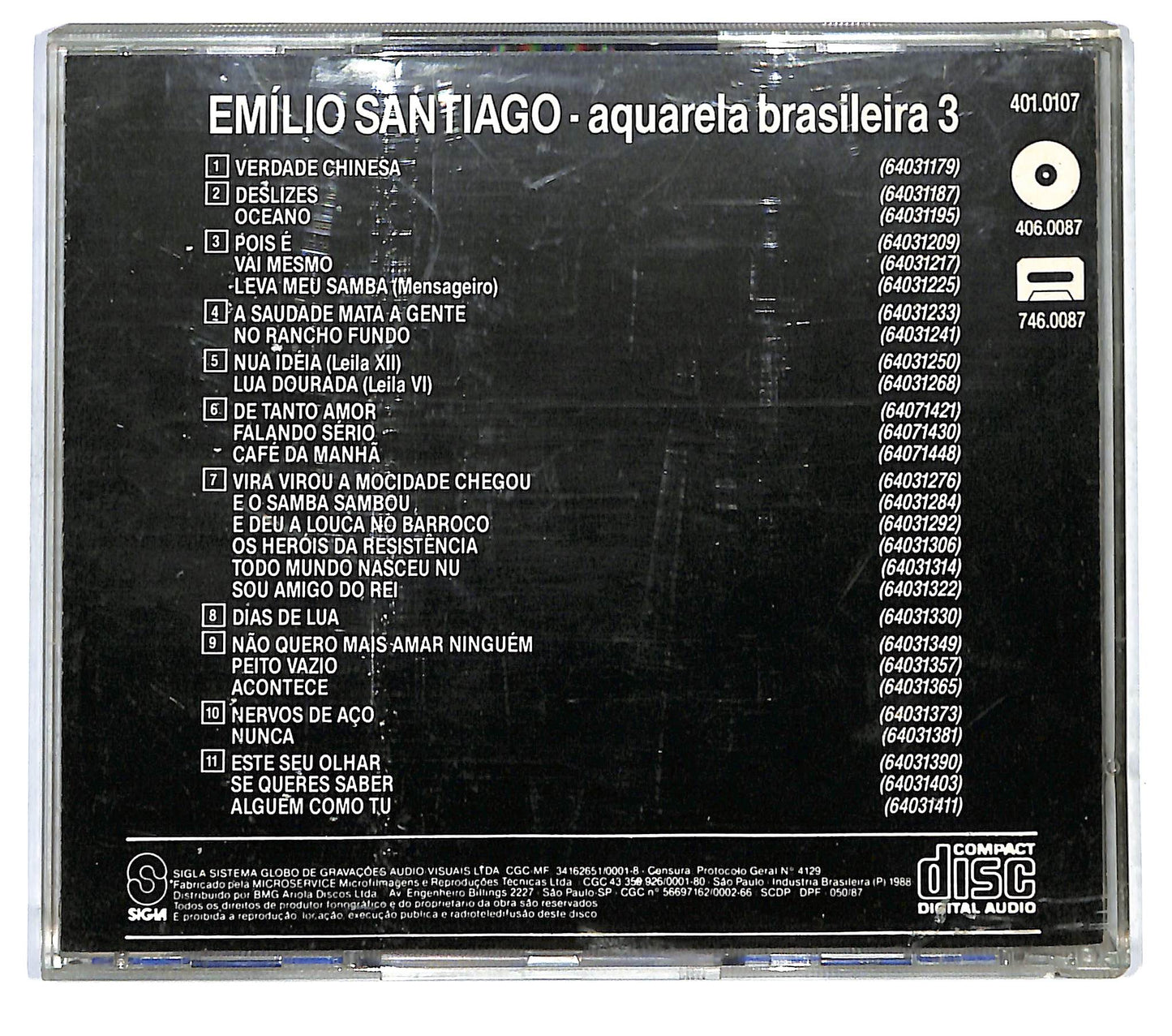 EBOND Emilio Santiago - Aquarela Brasileira 3 CD CD121543