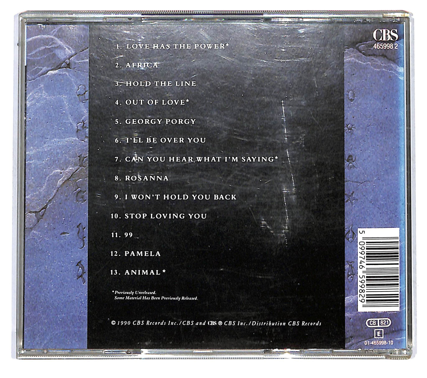EBOND Toto - Past To Present 1977-1990 CD CD121555