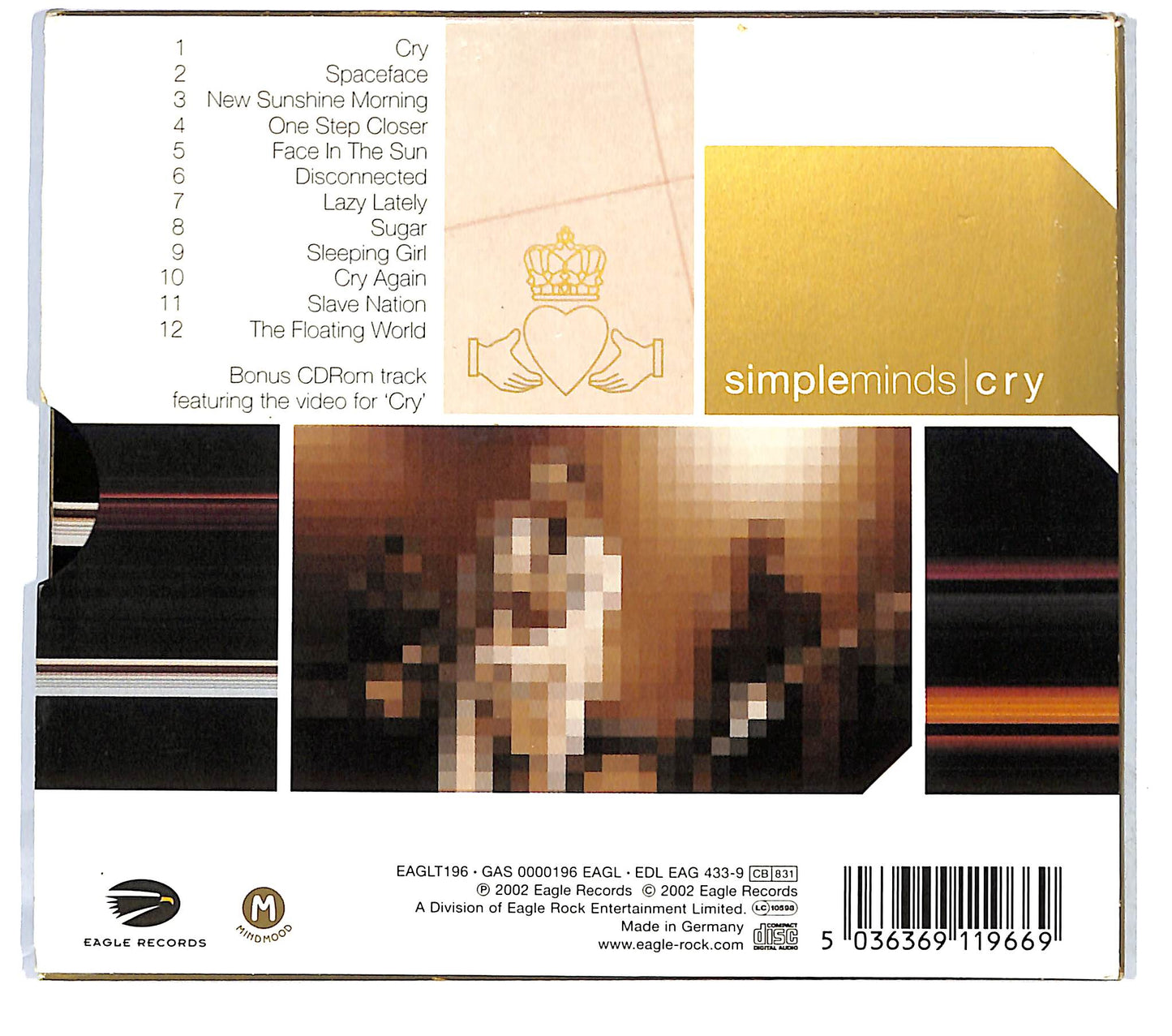 EBOND Simple Minds - Cry DIGIPACK CD CD121653