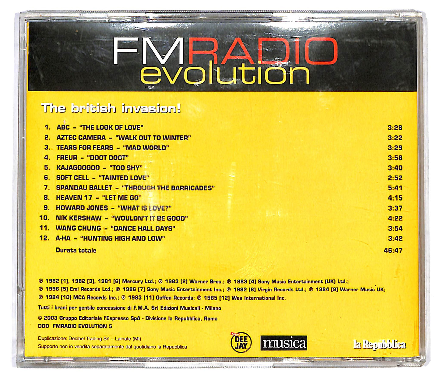 EBOND FMRADIO Evolution VOL 5 - The British Invasion! EDITORIALE CD CD121710