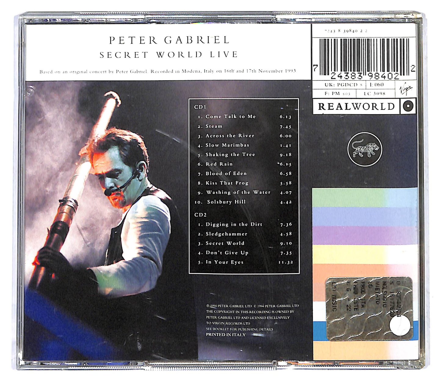 EBOND Peter Gabriel - Secret World Live (2 dischi) CD CD121727