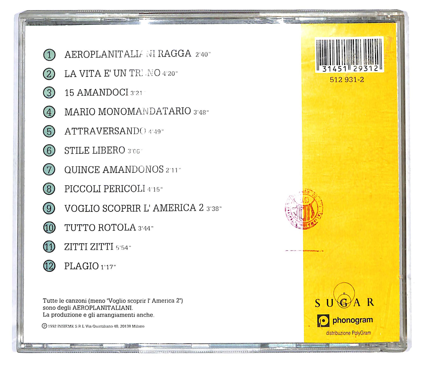 EBOND Aeroplanitaliani - Stile Libero CD CD121737