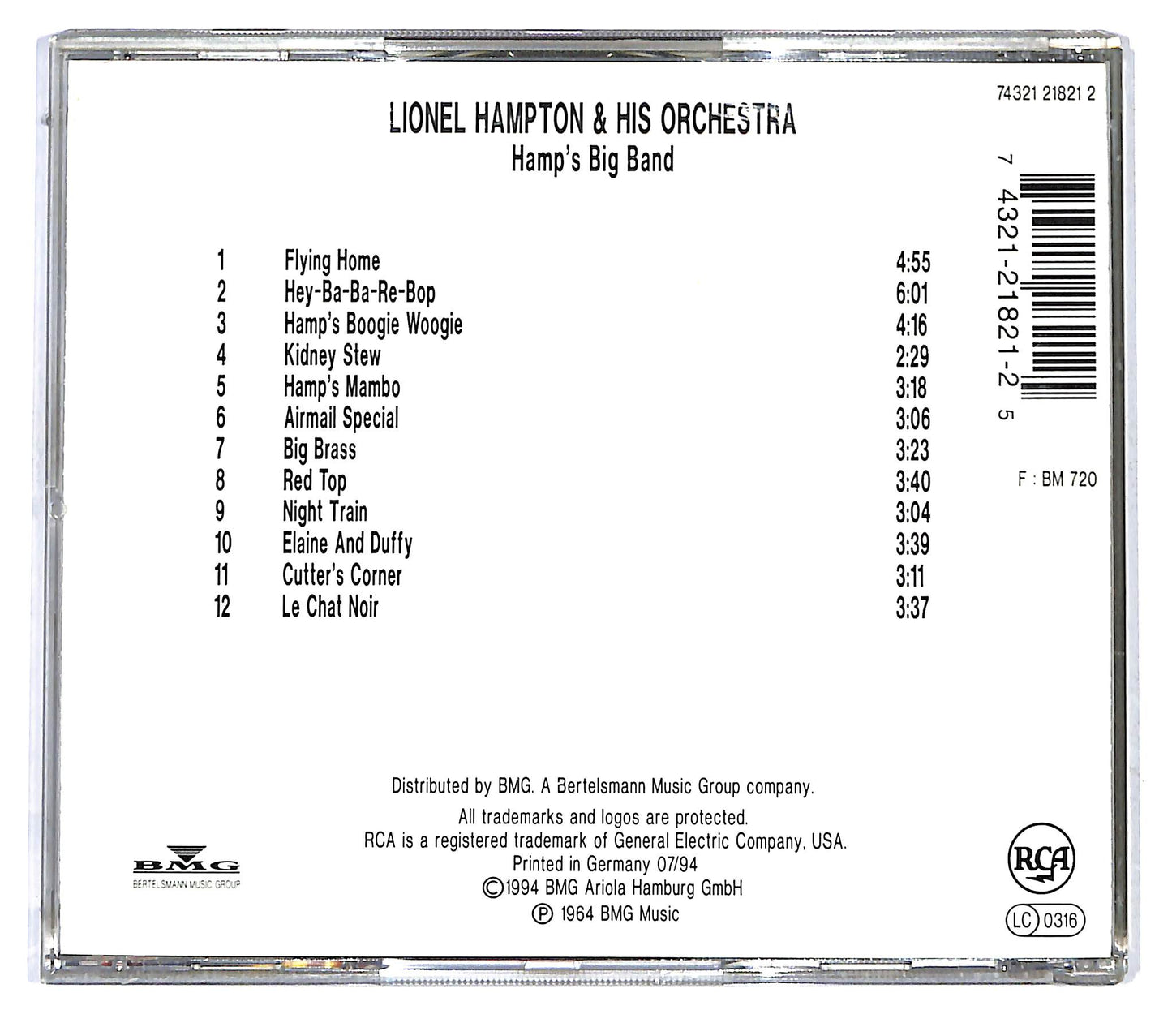 EBOND Lionel Hampton & His Orchestra - Hamp's Big Band CD CD121746