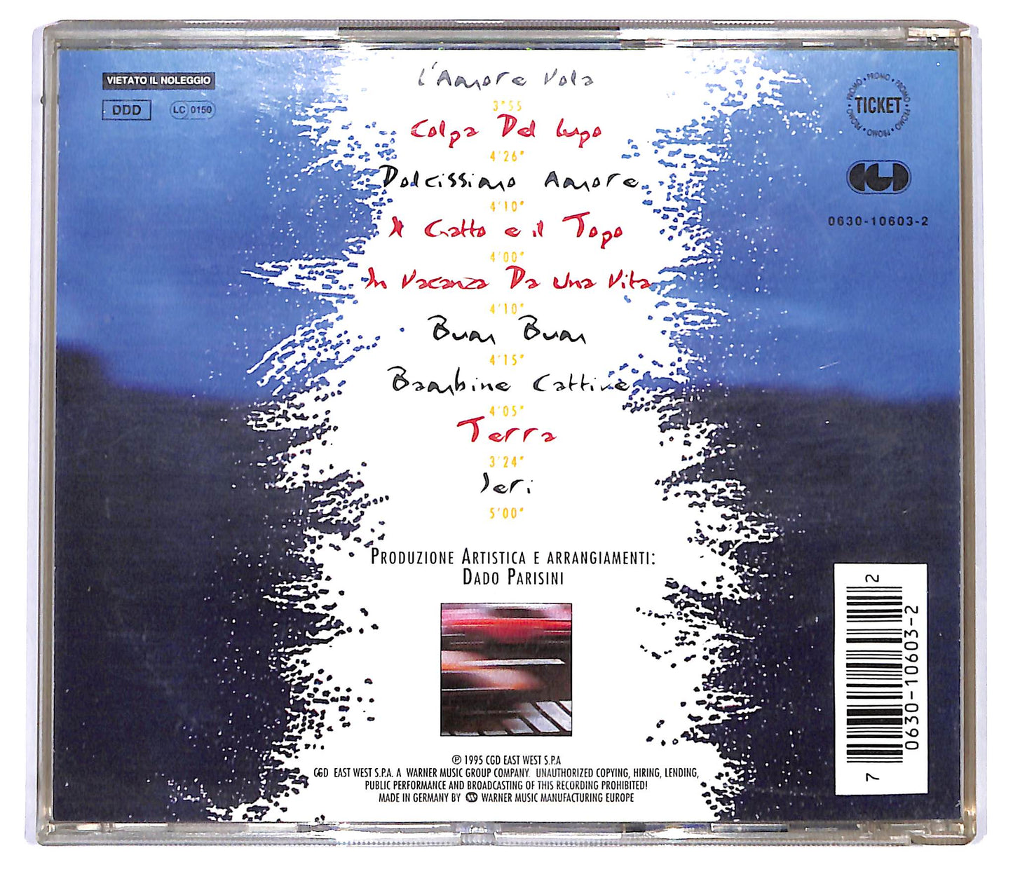 EBOND Irene Grandi - In Vacanza Da Una Vita CD CD121832