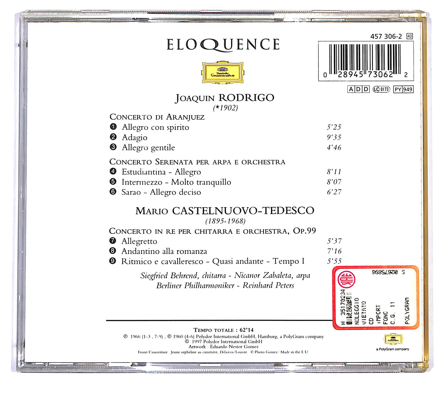 EBOND Rodrigo - Zabaleta - Concierto De Aranjuez CD CD121939