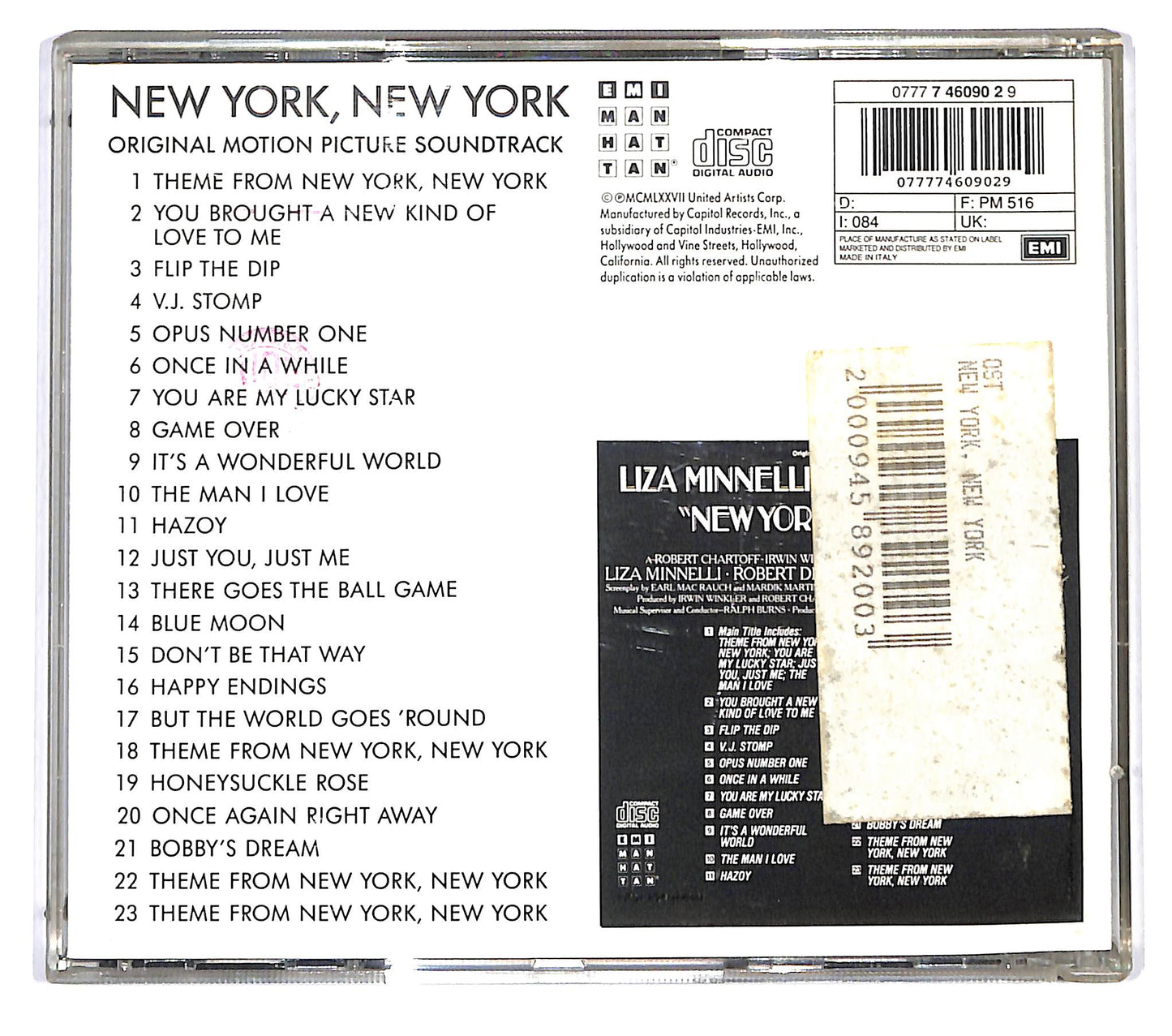 EBOND Liza Minnelli & Robert De Niro - New York, New York CD CD121946