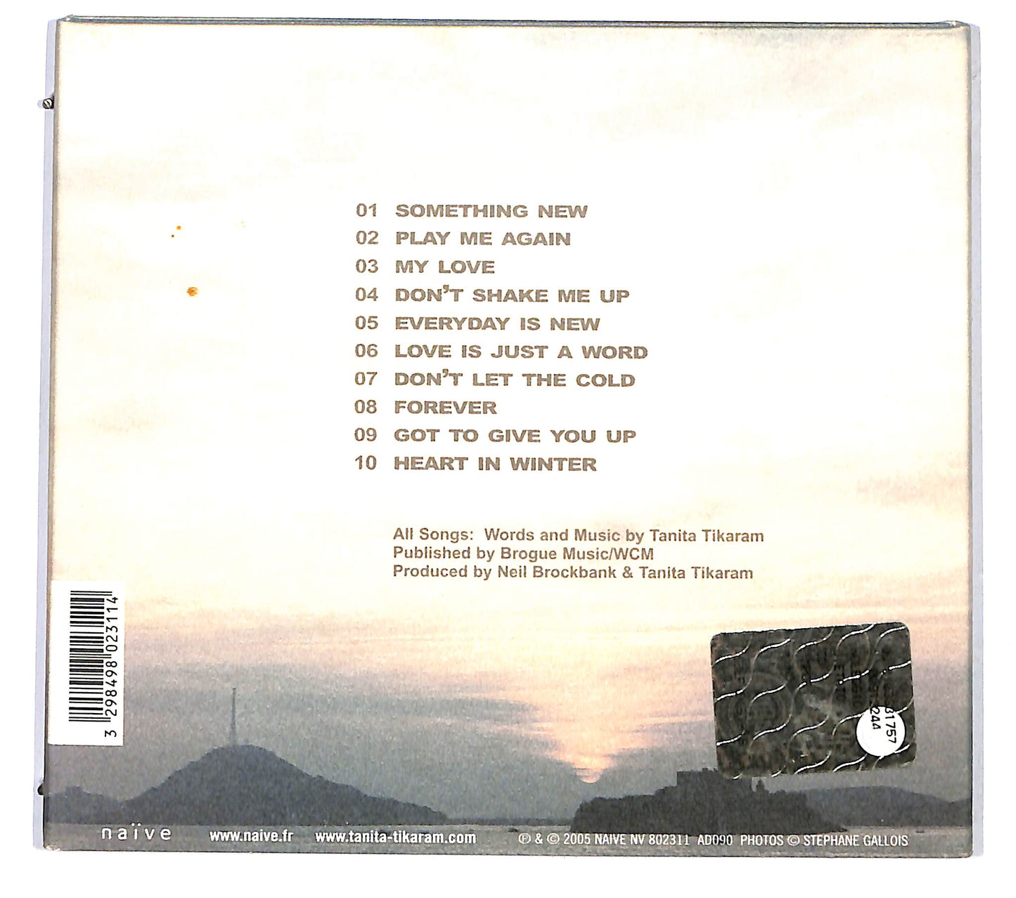 EBOND Tanita Tikaram - Sentimental EDITORIALE CD CD122005