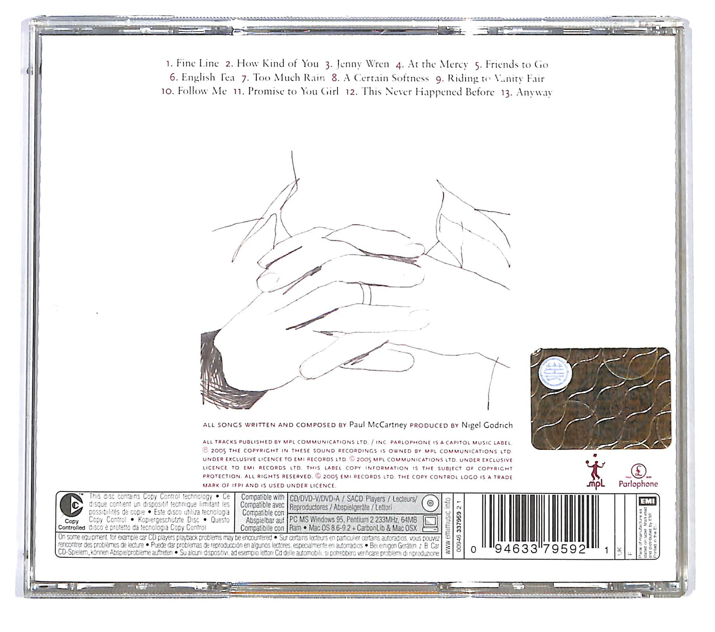 EBOND Paul McCartney - Chaos And Creation In The Backyard CD CD122013