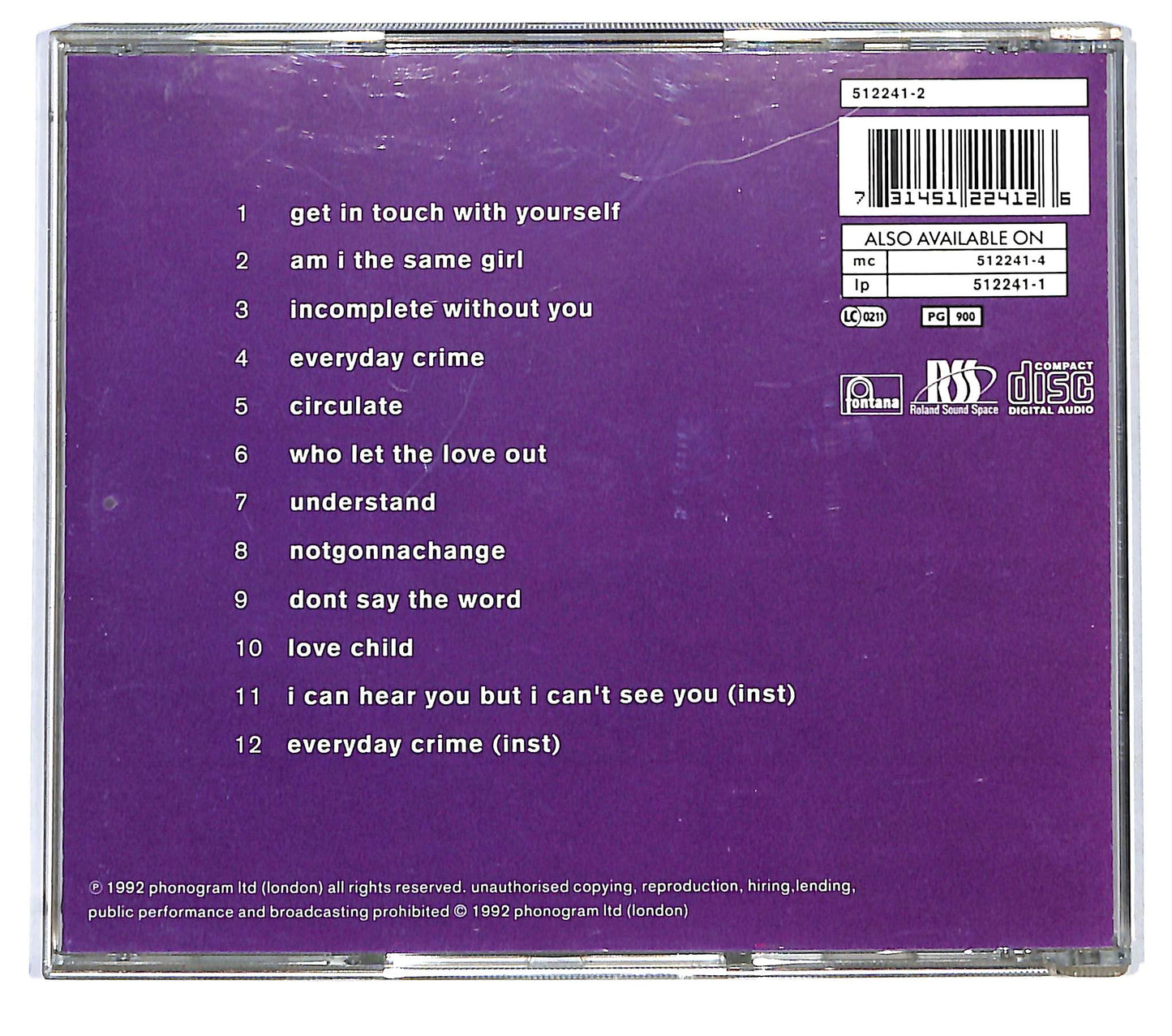 EBOND Swing Out Sister - Get In Touch With Yourself CD CD122014