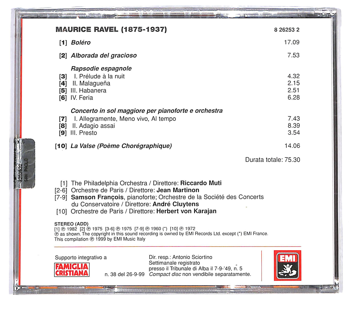 EBOND Maurice Ravel - Maurice Ravel (1875-1937) EDITORIALE CD CD122043