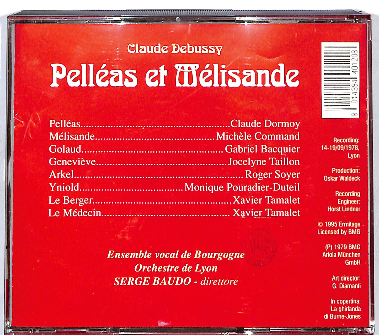 EBOND Serge Baudo - Claude Debussy Pelleas et Melisande CD CD122150