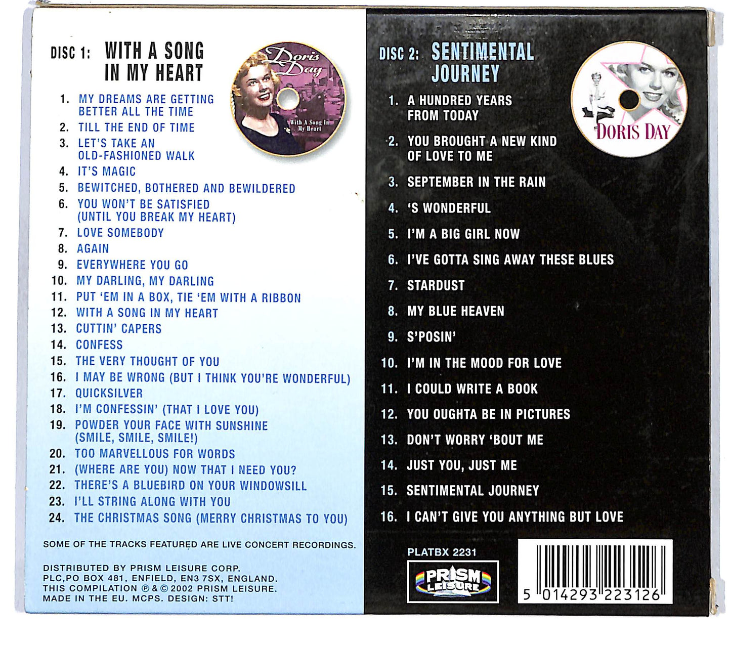 EBOND Doris Day - 40 Magic Memories CD CD122224