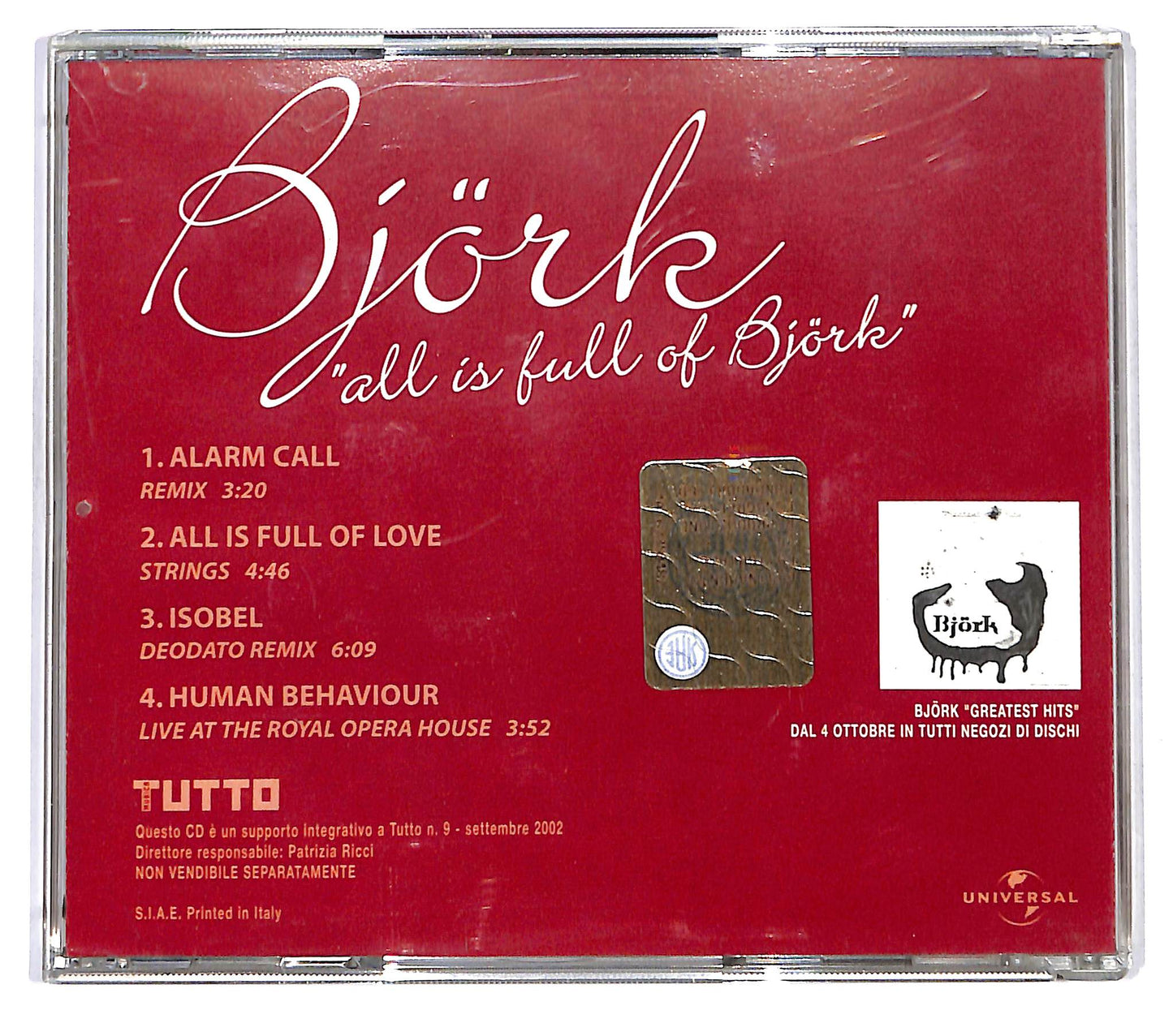 EBOND Bjork - All Is Full Of Bjork EDITORIALE CD CD122256