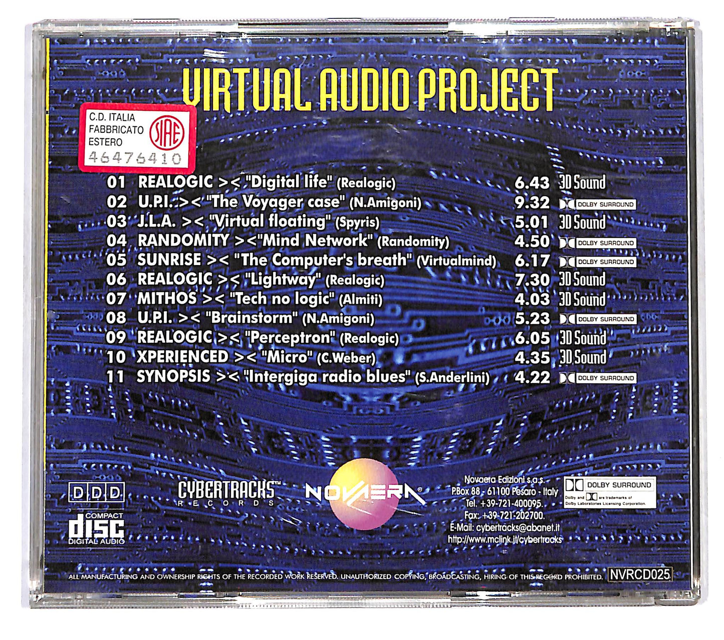EBOND Virtual Audio Project - Hi-Tech - Issue 16 CD CD122301