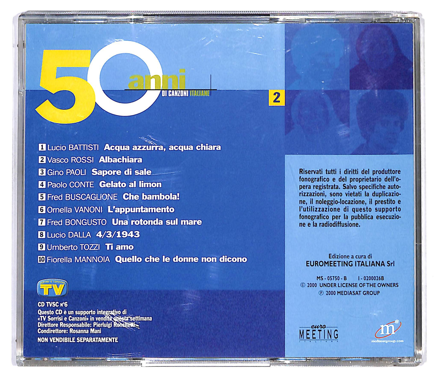 EBOND Various - 50 Anni Di Canzoni Italiane Vol 2 CD CD122303