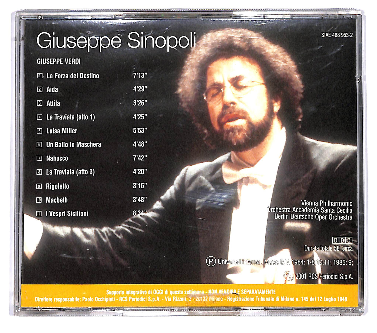 EBOND Giuseppe Sinopoli - Grandi Direttori D'Orchestra Italiani Vol 2 CD CD122324