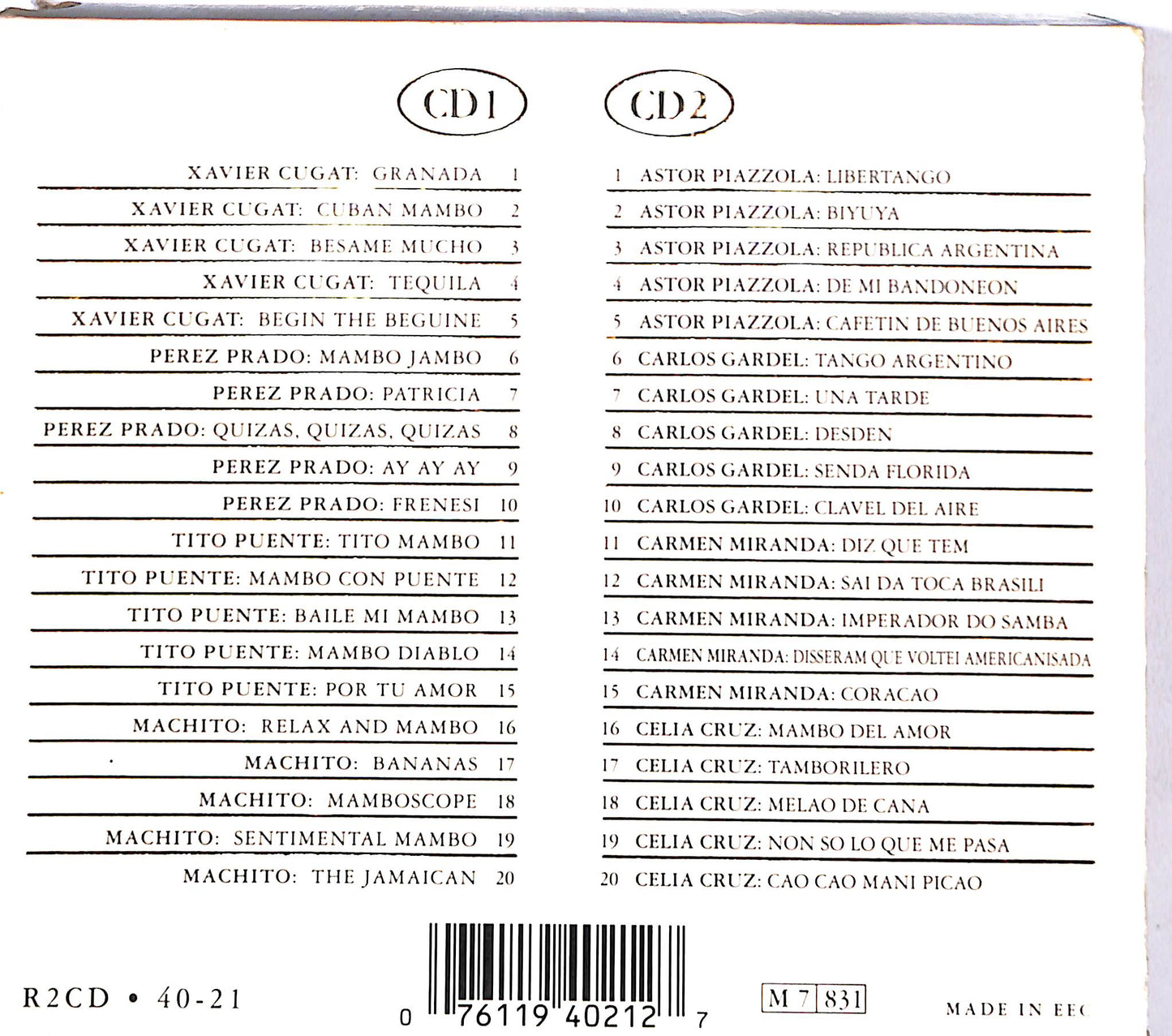 EBOND Various - Tango & Mambo. Caliente! CD CD122328