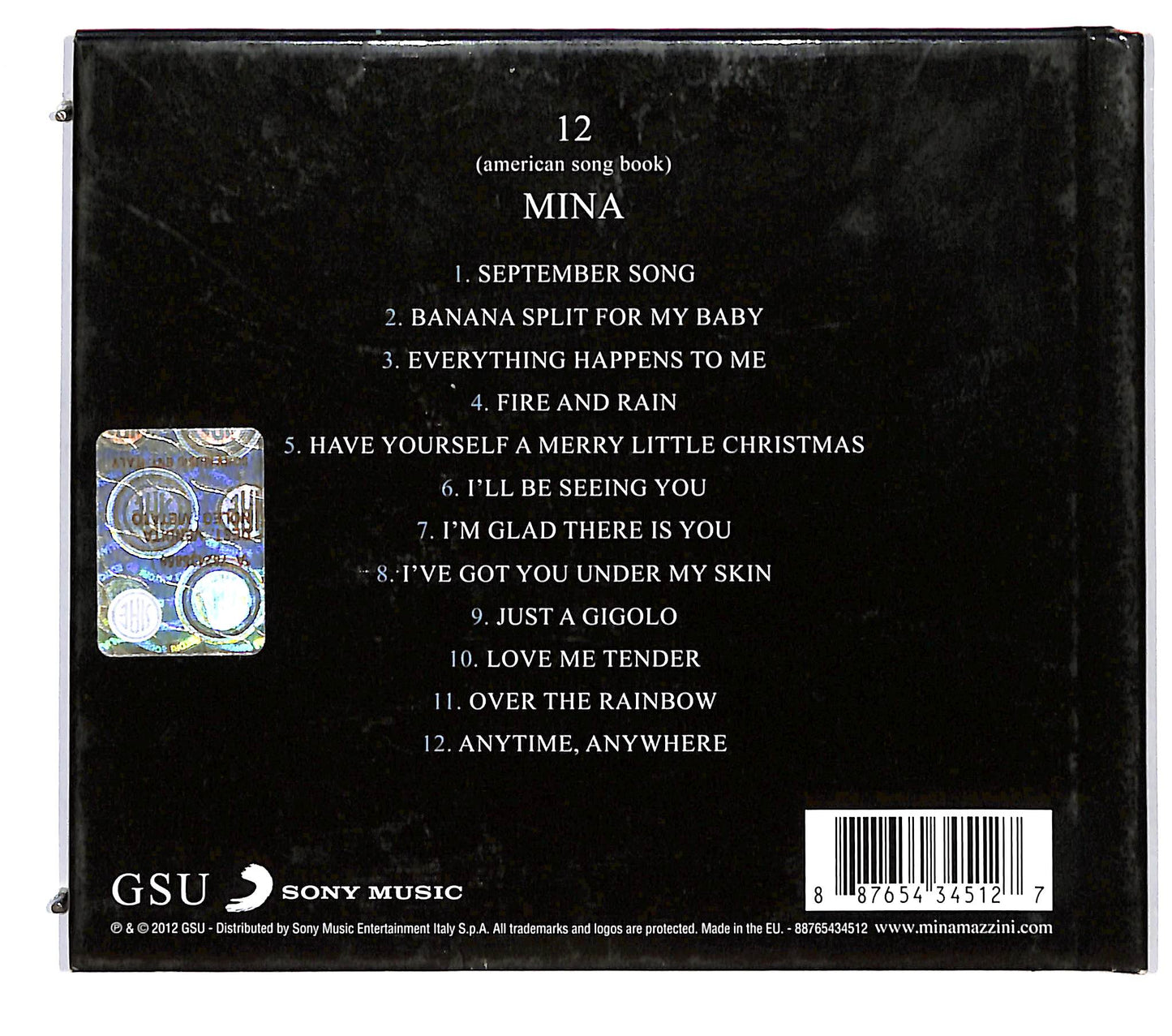 EBOND Mina - 12 (American Song Book) DIGIPACK CD CD122506