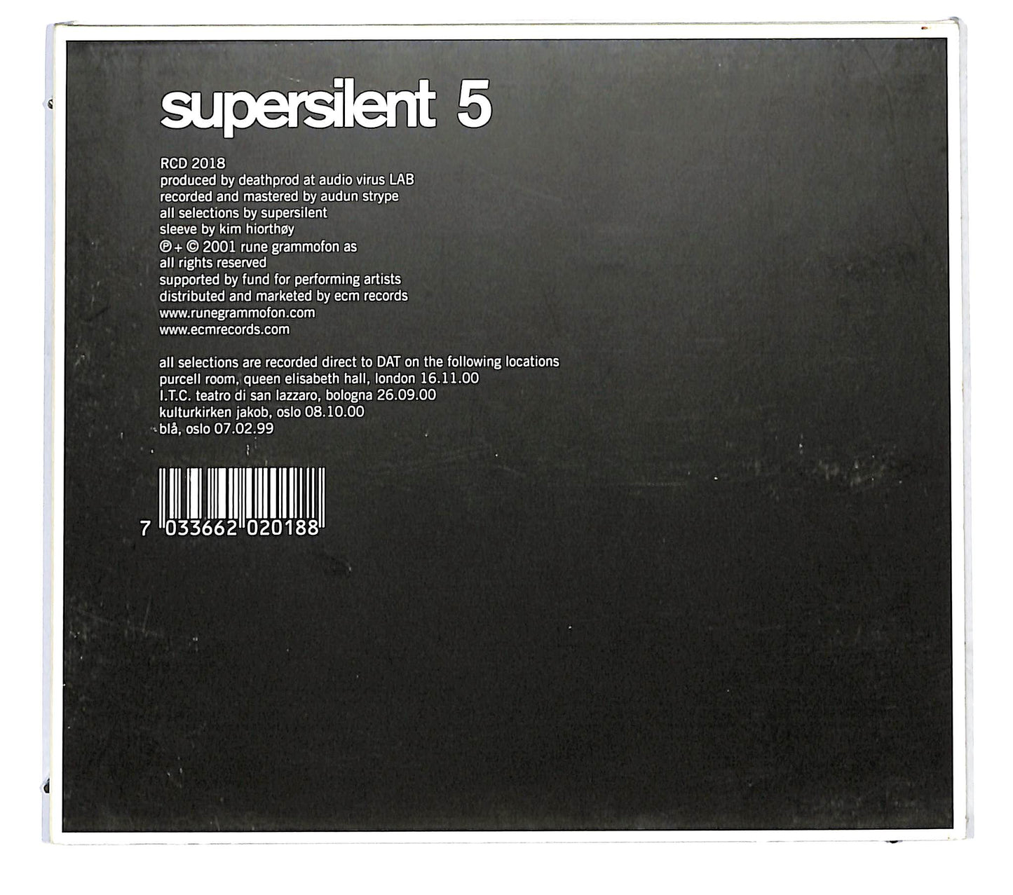 EBOND Supersilent - 5 DIGIPACK CD CD122512