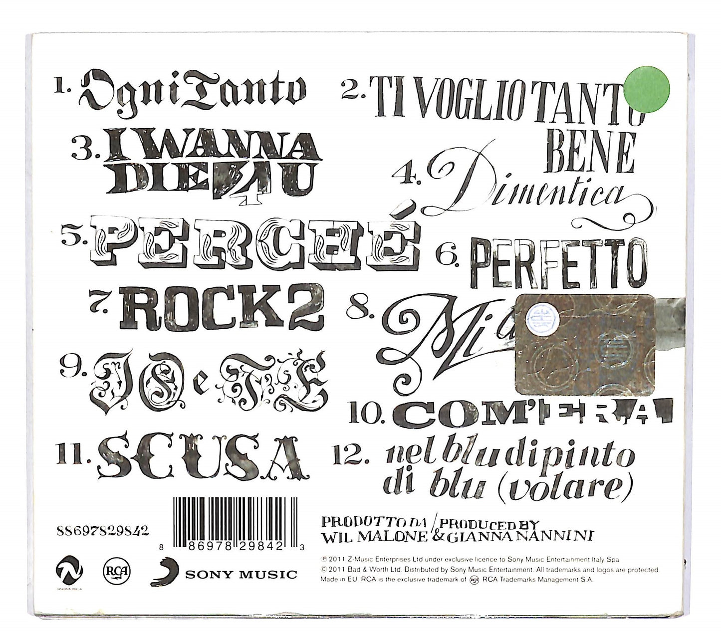 EBOND Gianna Nannini - Io E Te DIGIPACK CD CD122517