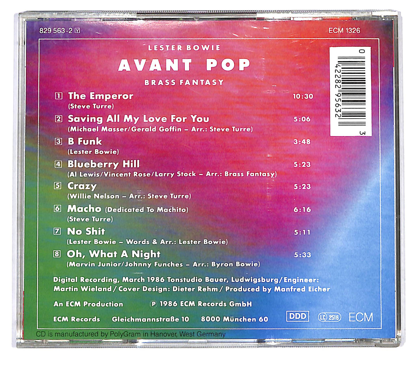 EBOND Lester Bowie Brass Fantasy - Avant Pop CD CD122522