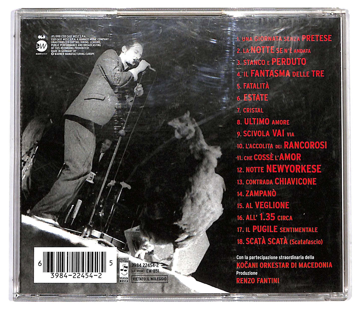 EBOND Vinicio Capossela - Live In Volvo CD CD122527