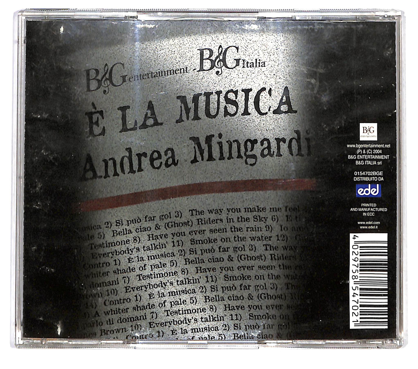 EBOND Andrea Mingardi - E La Musica CD CD122534