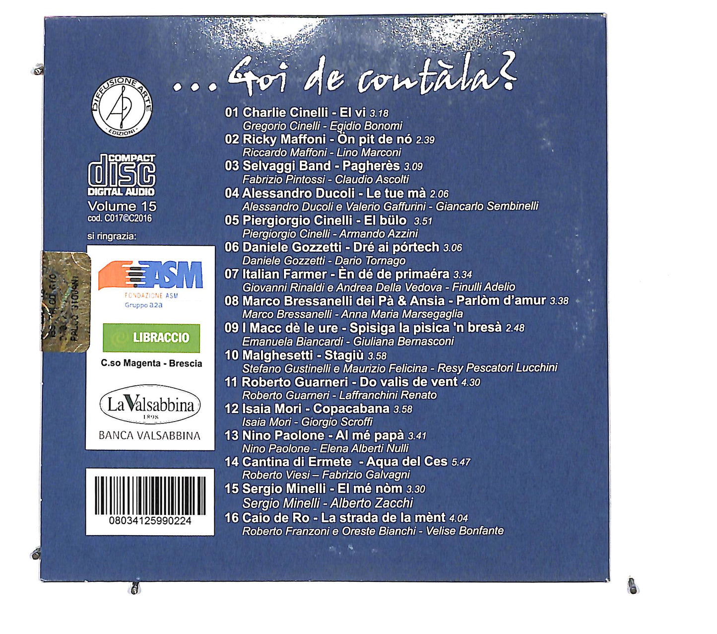 EBOND Goi De Contala? - La Poesia Si Fa Musica (15° Edizione) CD CD122653