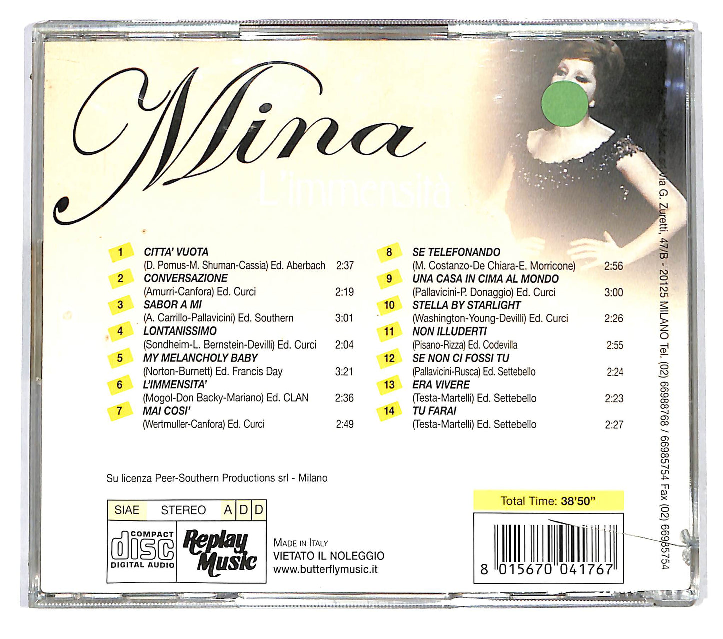 EBOND Mina - L'Immensita CD CD122664