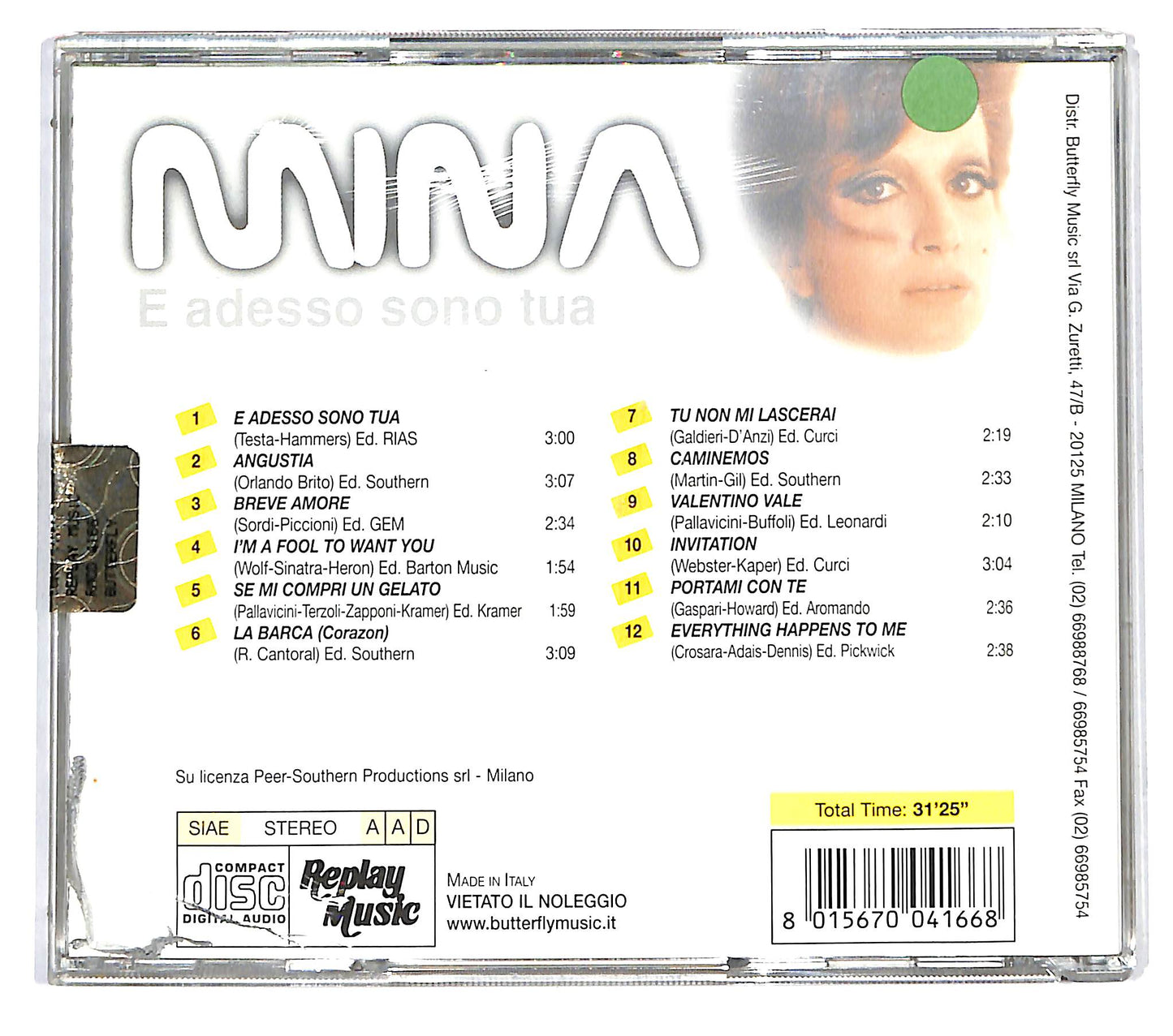 EBOND Mina - E Adesso Sono Tua CD CD122681