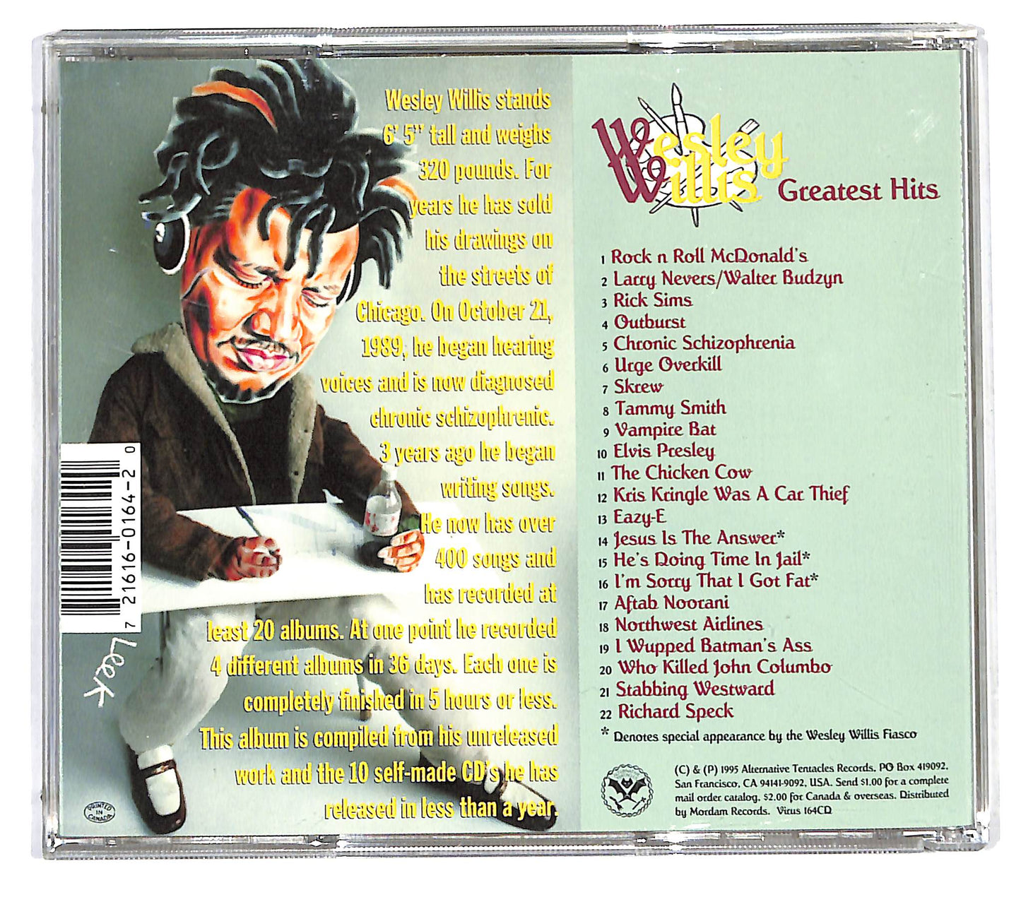 EBOND Wesley Willis - Greatest Hits CD CD122754