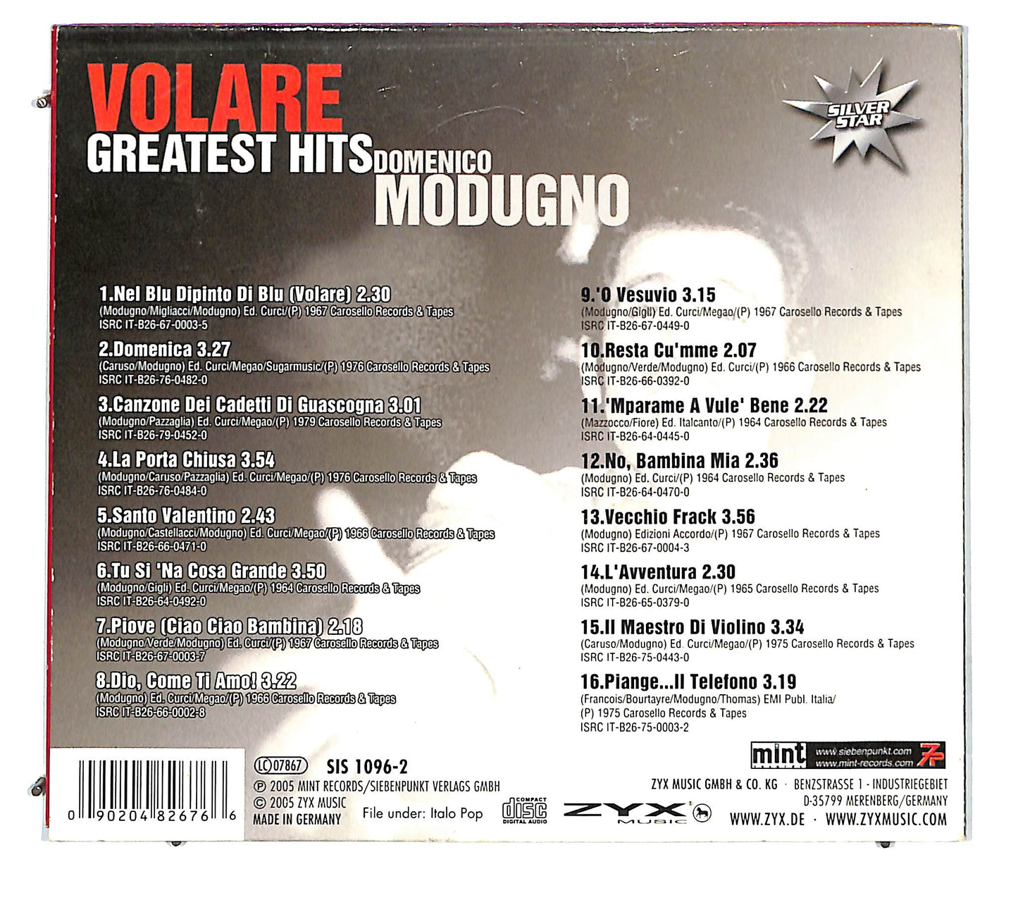 EBOND Domenico Modugno - Volare Greatest Hits DIGIPACK CD CD122853
