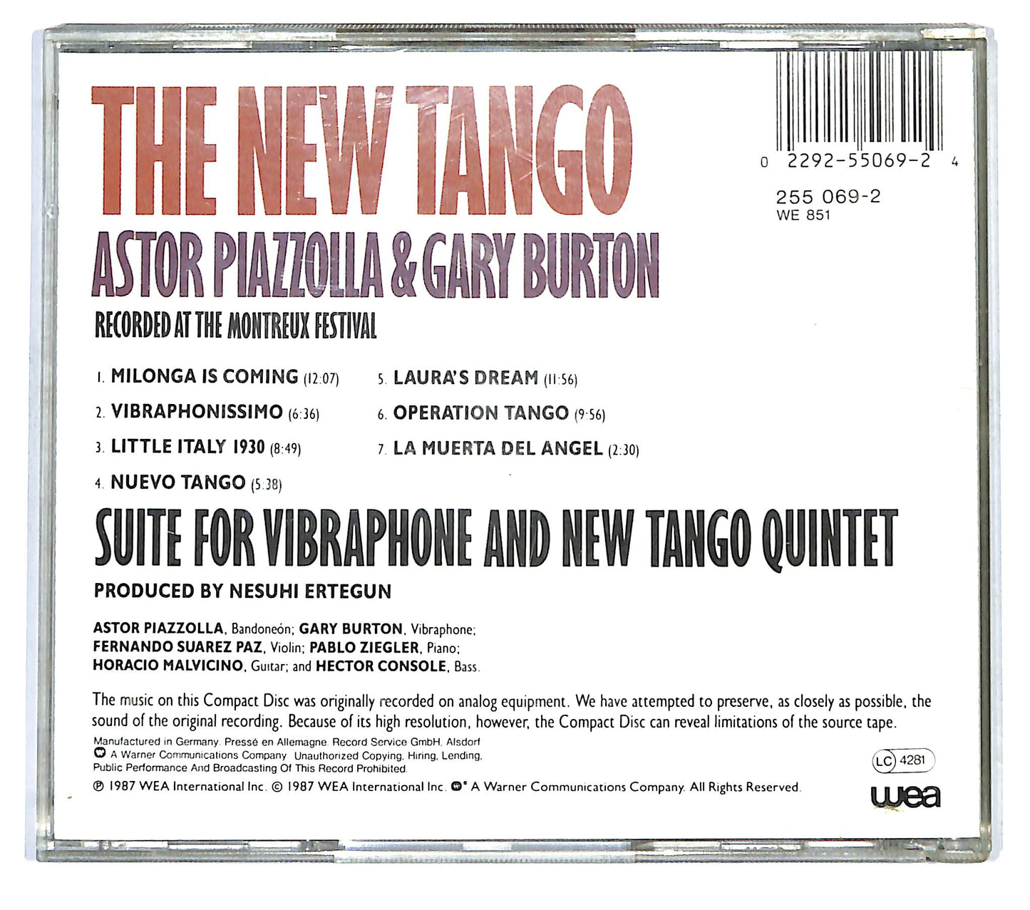 EBOND Astor Piazzolla & Gary Burton - The New Tango CD CD122930