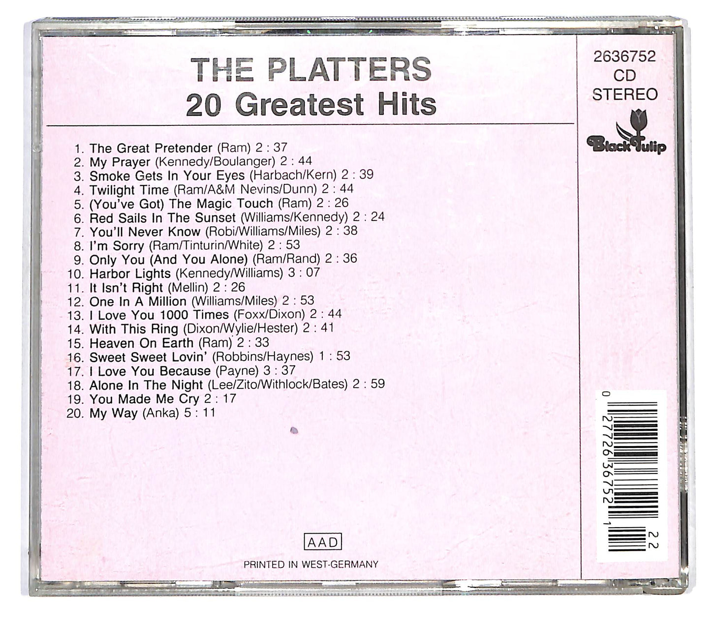 EBOND The Platters - 20 Greatest Hits CD CD122940