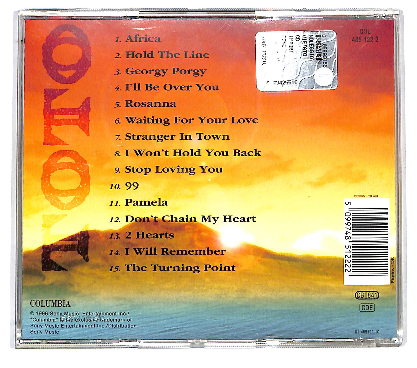 EBOND Toto - Legend (The Best Of) CD CD122953