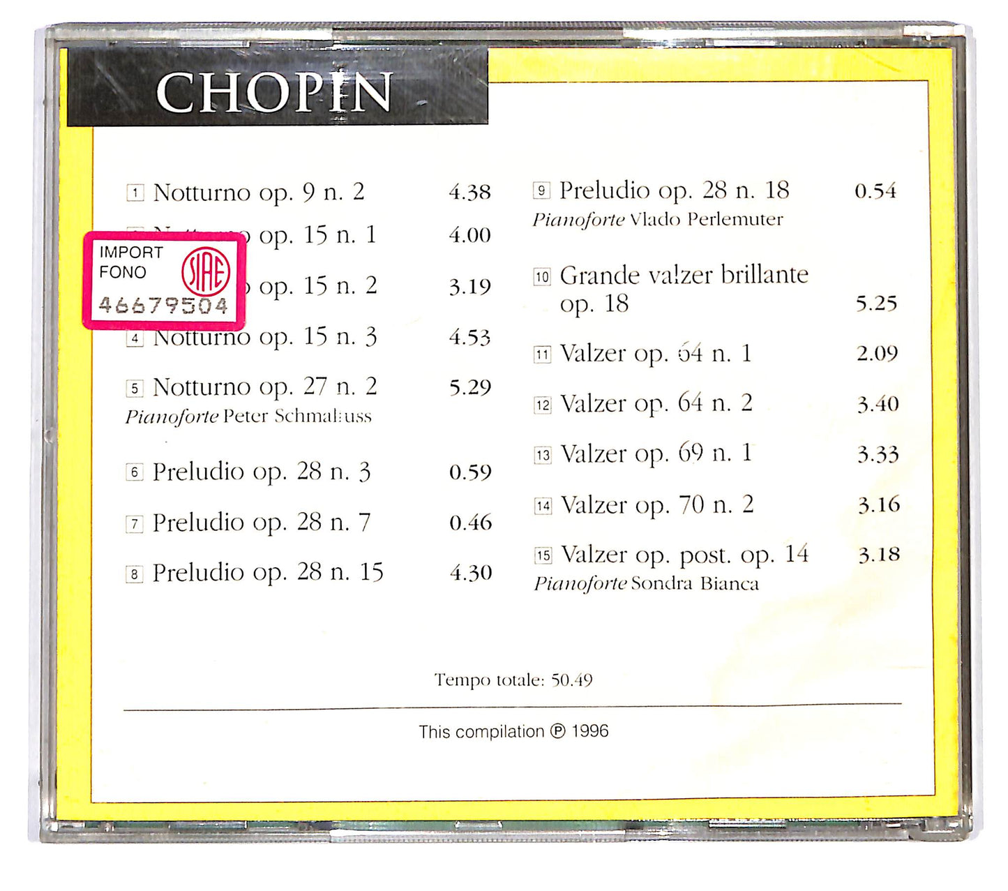 EBOND Chopin - Notturni - Preludi - Valzer CD CD123038