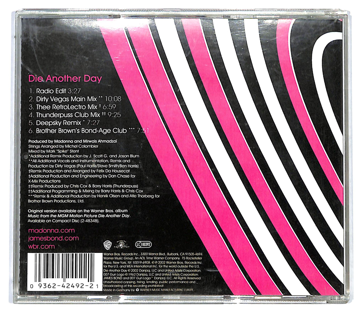 EBOND Madonna - Die Another Day CD CD123114