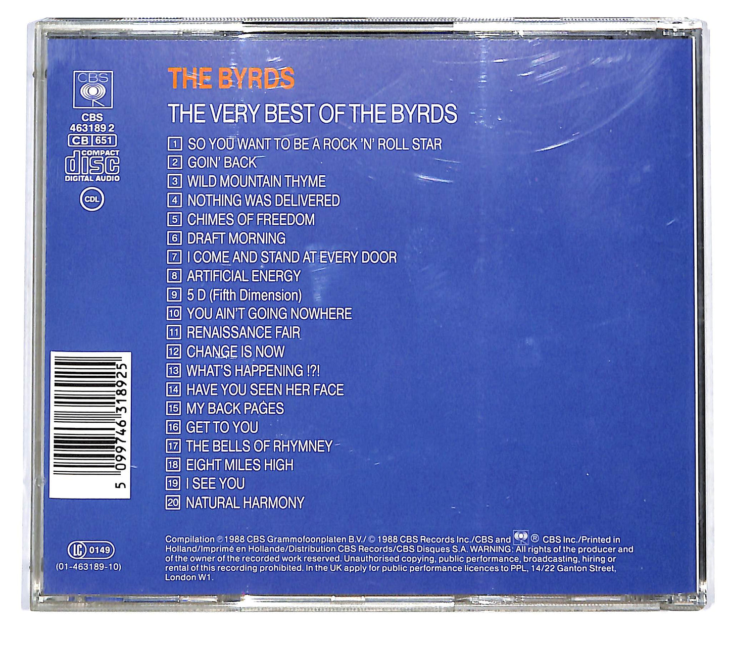 EBOND The Byrds - The Very Best Of The Byrds CD CD123155