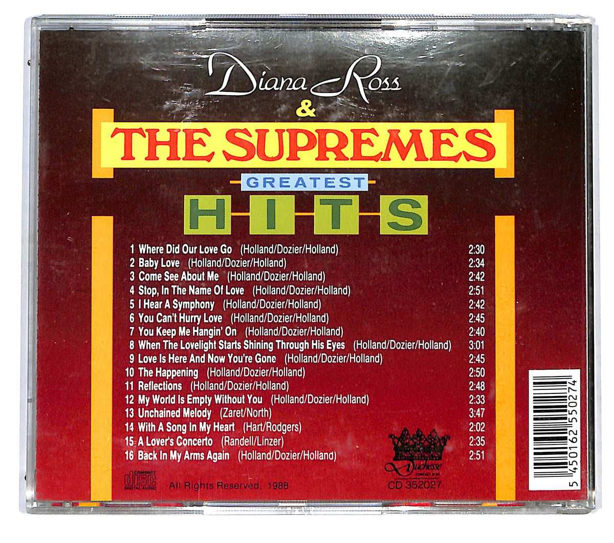 EBOND Diana Ross & The Supremes - Greatest Hits CD CD123205
