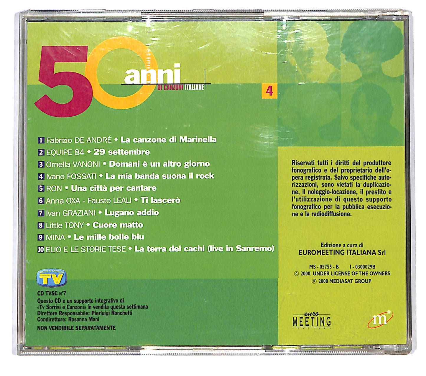 EBOND Various - 50 Anni Di Canzoni Italiane Vol 4 EDITORIALE CD CD123314