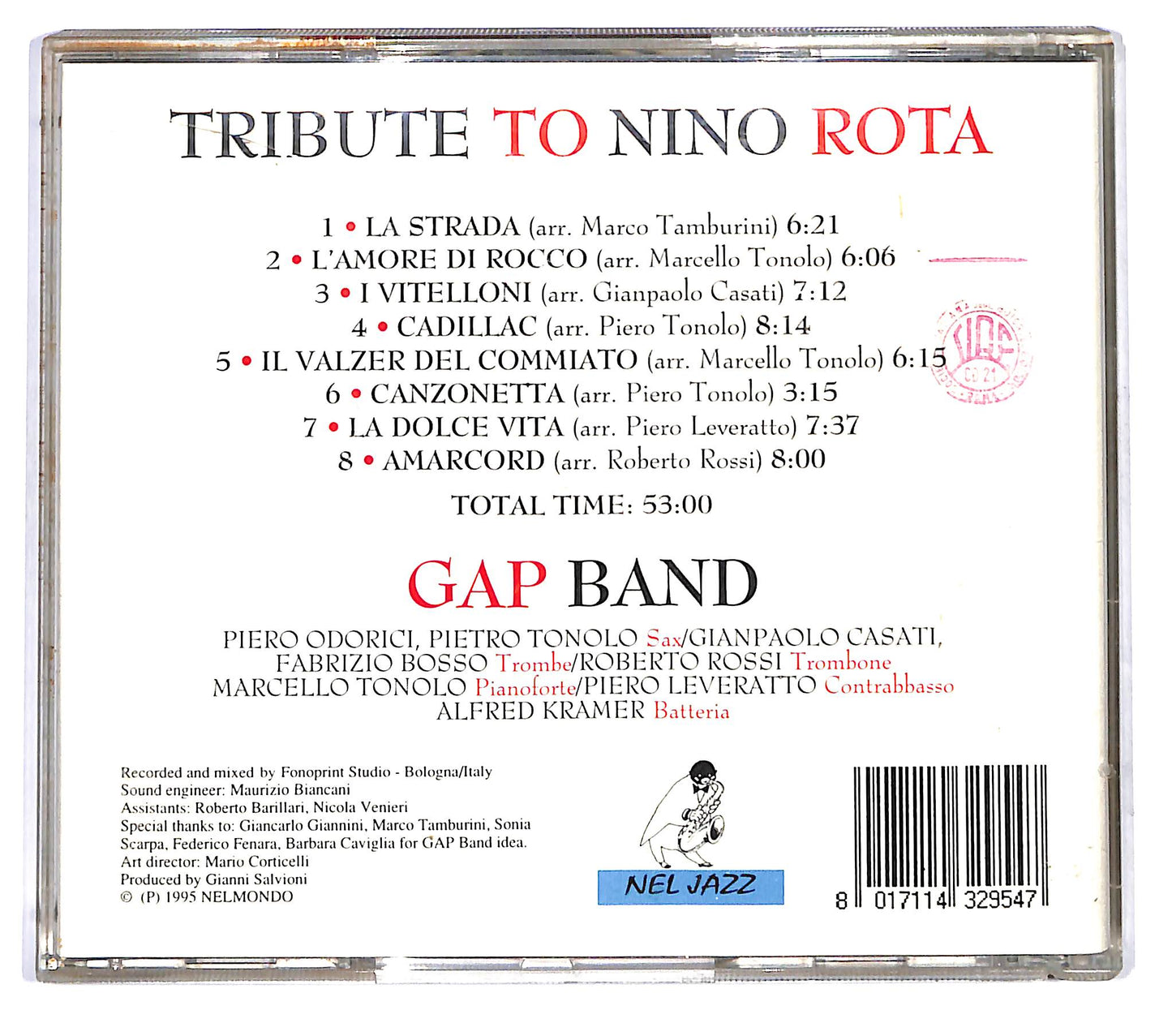 EBOND Gap Band - Tribute To Nino Rota CD CD123450
