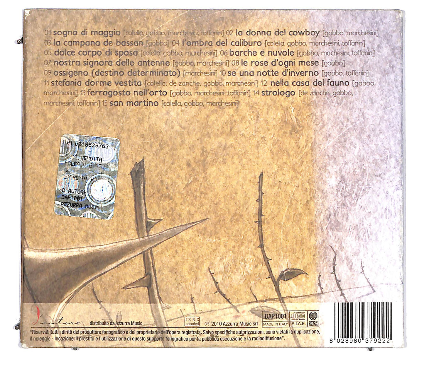 EBOND Bottega Baltazar - Ladro di Rose CD CD123551