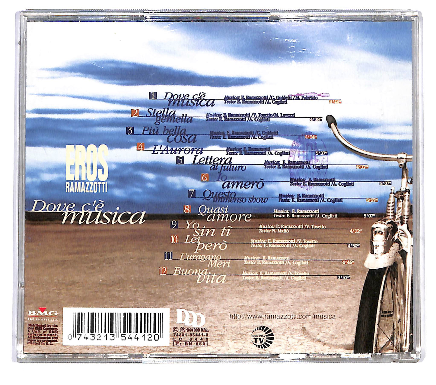 EBOND Eros Ramazzotti - Dove C'e Musica CD CD123561