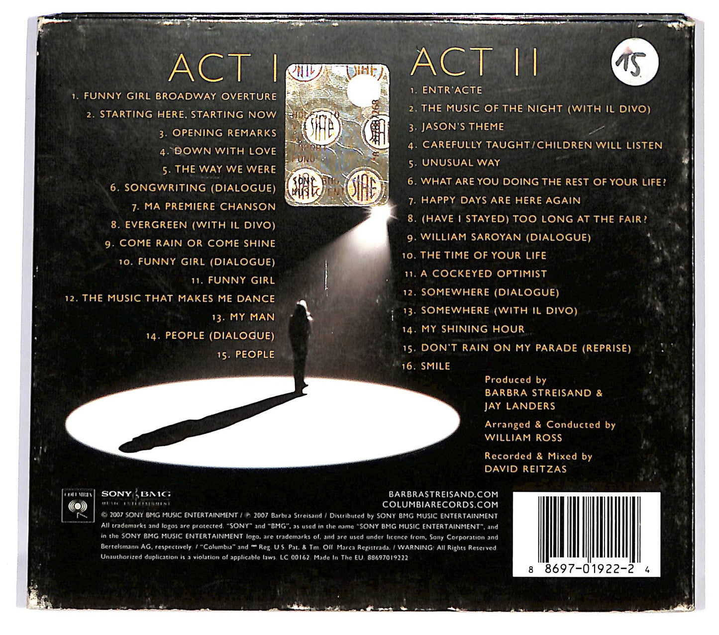 EBOND Streisand - Live In Concert 2006 DIGIPACK CD CD123628