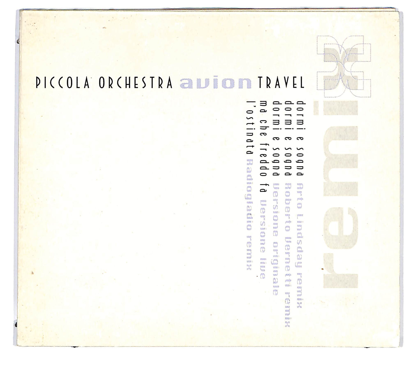 EBOND Piccola Orchestra Avion Travel - Dormi E Sogna (Remix) DIGIPACK CD CD123656