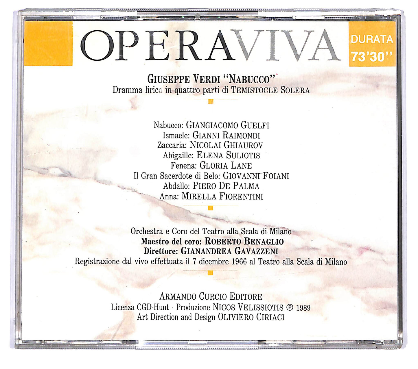 EBOND Giuseppe Verdi - gianandrea Gavazzeni - Nabucco CD CD123709