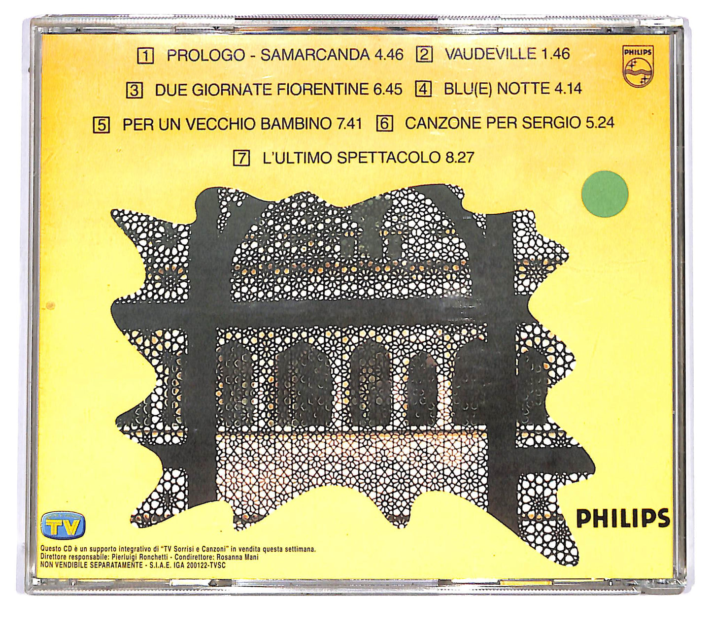 EBOND Roberto Vecchioni - Samarcanda CD CD123713