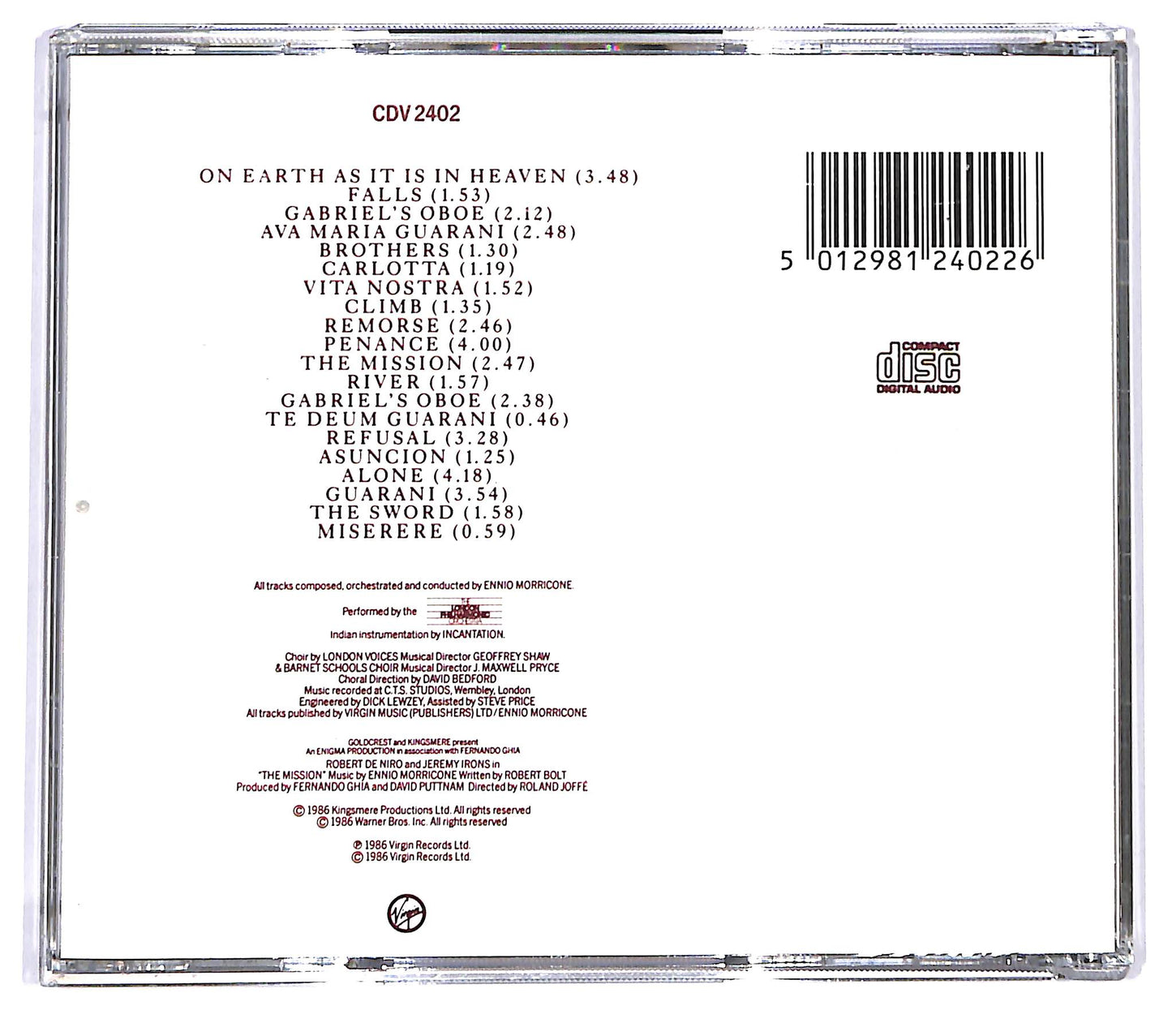 EBOND Ennio Morricone - The Mission (Original Soundtrack) CD CD123736