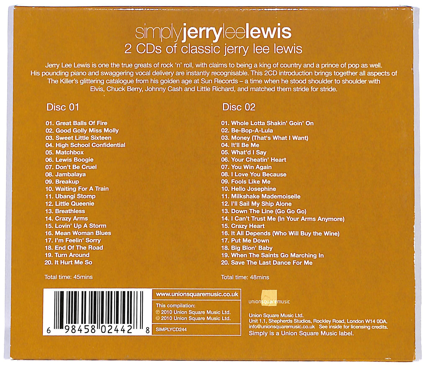 EBOND Jerry Lee Lewis - Simply Jerry Lee Lewis CD CD123759
